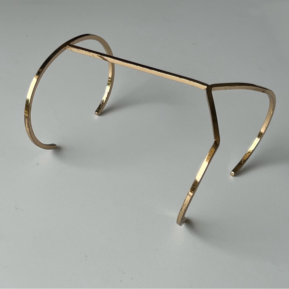 Gold Line Cuff Bracelet - great for festivals